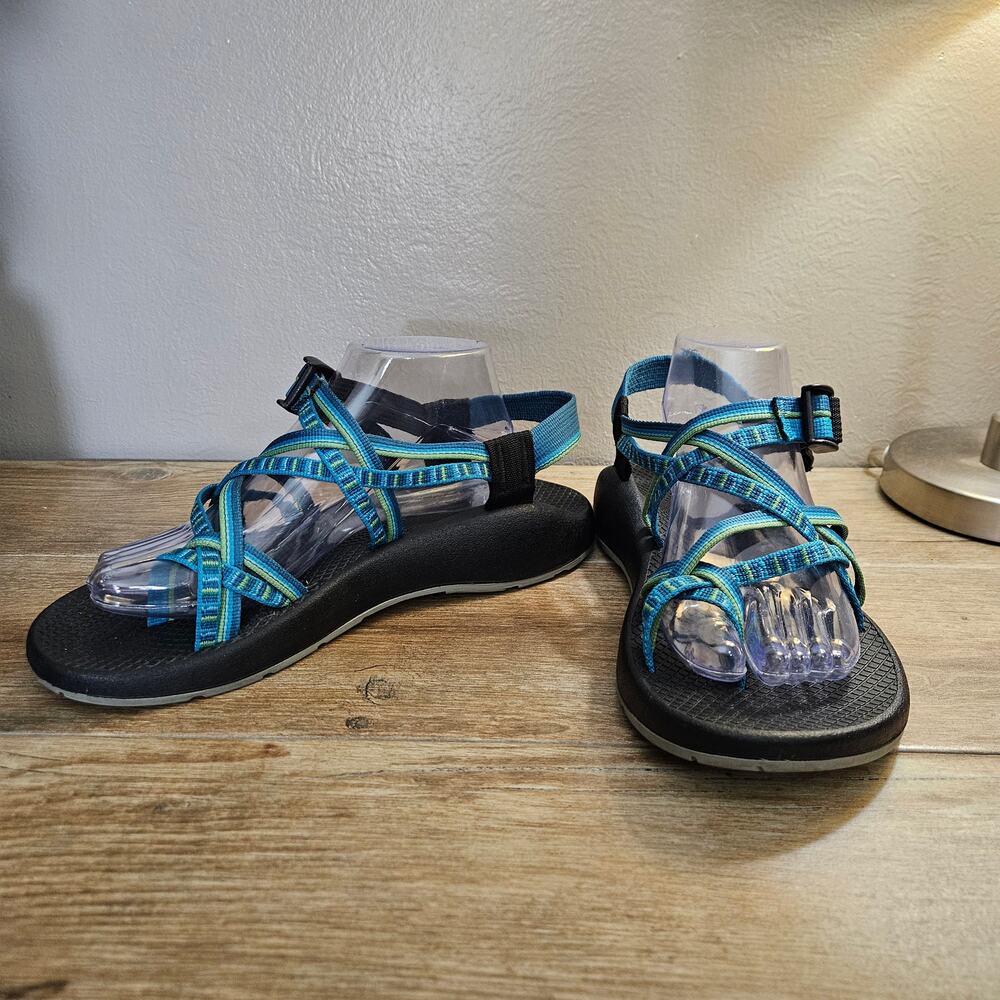 GranolaGirl Chaco ZX/2 Yampa Hiking Sandals Teal Women 10 Gorpcore Utility Trail